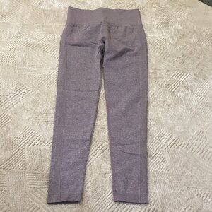 Womens Gray-Purple Workout Leggings